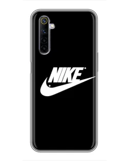 Чохол для Realme 6 з картинкою «Мазки фарби Nike»