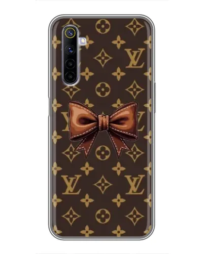 Чехол для Realme 6 с картинкой «LV с бантом»