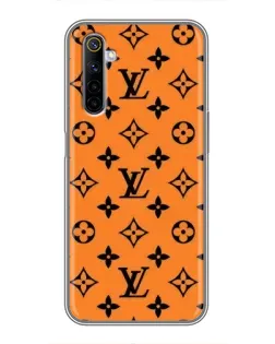 Чехол для Realme 6 с картинкой «Оранжевый стиль LV»