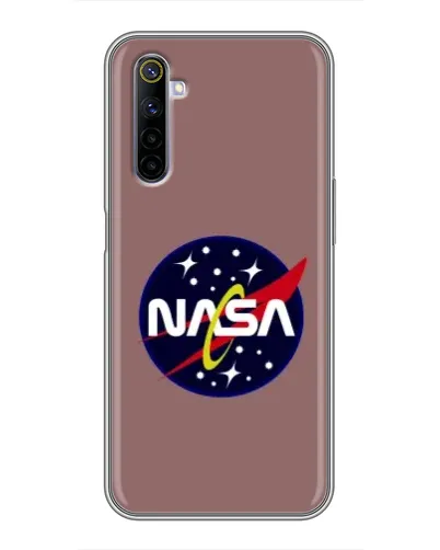 Чехол для Realme 6 с картинкой «NASA — ретро космос»
