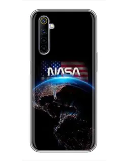 Чехол для Realme 6 с картинкой «Земля из космоса NASA»