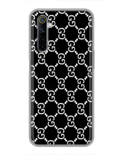 Чехол для Realme 6 с картинкой «Gucci — сетчатый паттерн»