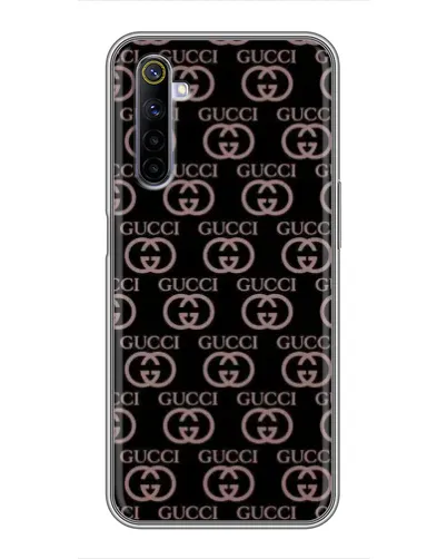 Чехол для Realme 6 с картинкой «Классическая монограмма Gucci»