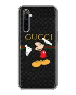 Чехол для Realme 6 с картинкой «Микки Маус Gucci»