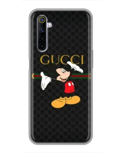 Чехол для Realme 6 с картинкой «Микки Маус Gucci»