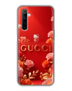 Чехол для Realme 6 с картинкой «Gucci — золотой сад»
