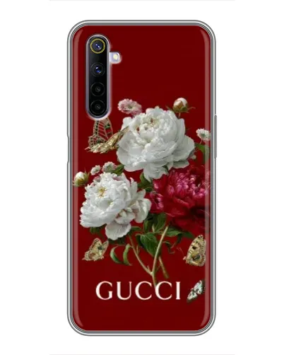 Чехол для Realme 6 с картинкой «Gucci —  сад»