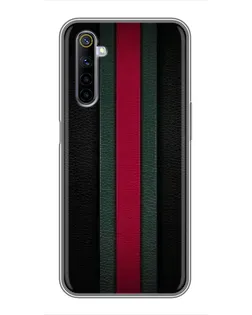 Чехол для Realme 6 с картинкой «Gucci — неоновая линия»