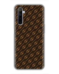 Чехол для Realme 6 с картинкой «Gucci — золотые диагонали»