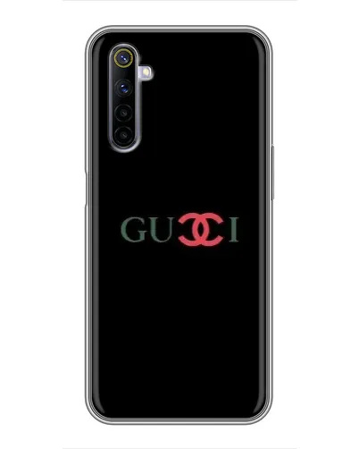 Чехол для Realme 6 с картинкой «Gucci — красный градиент»