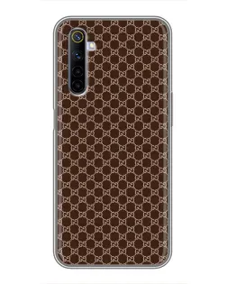 Чохол для Realme 6 з картинкою «Gucci — шоколадна сітка»