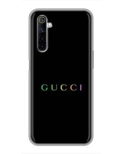 Чохол для Realme 6 з картинкою «Gucci — неоновий мінімалізм»