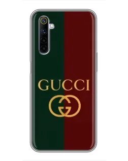 Чохол для Realme 6 з картинкою «Gucci — темно-зелений градієнт»
