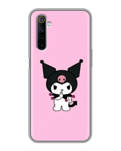 Чехол для Realme 6 с картинкой «Kuromi — розовая нежность»