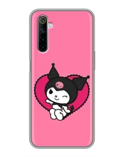 Чехол для Realme 6 с картинкой «Kuromi — любовь в сердце»