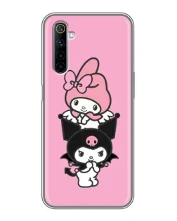 Чехол для Realme 6 с картинкой «My Melody и Kuromi»