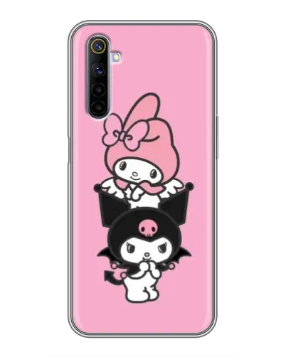 Чехол для Realme 6 с картинкой «My Melody и Kuromi»