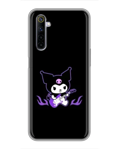Чехол для Realme 6 с картинкой «Электрическая Kuromi»