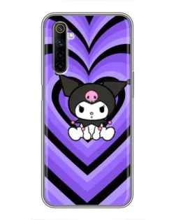 Чехол для Realme 6 с картинкой «Kuromi и фиолетовые сердца»