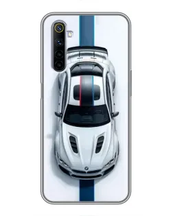 Чехол для Realme 6 с картинкой «Вид сверху — BMW M»