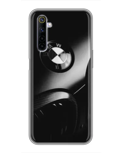 Чехол для Realme 6 с картинкой «Эмблема BMW — макро»