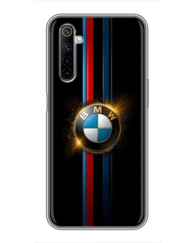 Чехол для Realme 6 с картинкой «BMW M-Power неон»