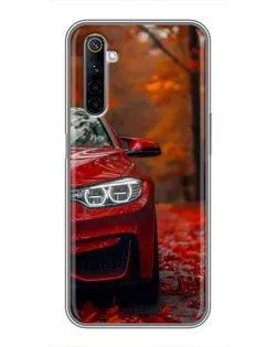 Чехол для Realme 6 с картинкой «Осенняя BMW M4»
