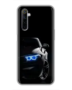 Чехол для Realme 6 с картинкой «BMW — ночной взгляд»