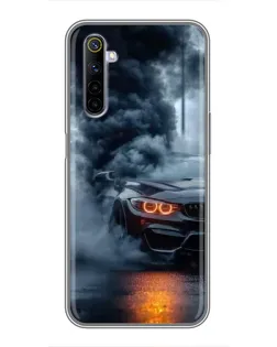 Чехол для Realme 6 с картинкой «BMW M-Power — абстракция»