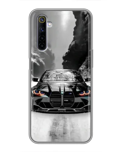 Чехол для Realme 6 с картинкой «BMW — акварельный дрифт» Чехол для Realme 6 с картинкой «BMW — акварельный дрифт»