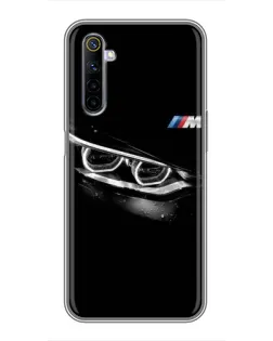 Чехол для Realme 6 с картинкой «BMW — взгляд тигра»