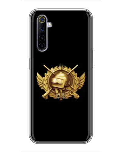 Чохол для Realme 6 з картинкою «PUBG — помаранчевий градієнт»