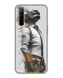 Чохол для Realme 6 з картинкою «PUBG — боєць у пилу»