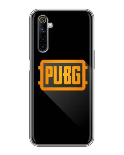 Чохол для Realme 6 з картинкою «PUBG — рамка лого»