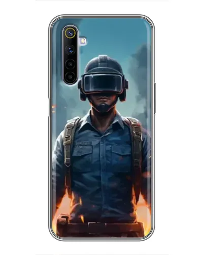 Чохол для Realme 6 з картинкою «PUBG — реалістичний герой»