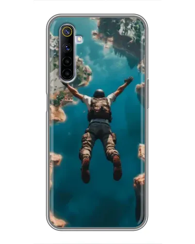 Чохол для Realme 6 з картинкою «PUBG — вільне падіння»