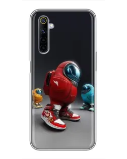 Чохол для Realme 6 з картинкою «Among Us — 3D стиль»