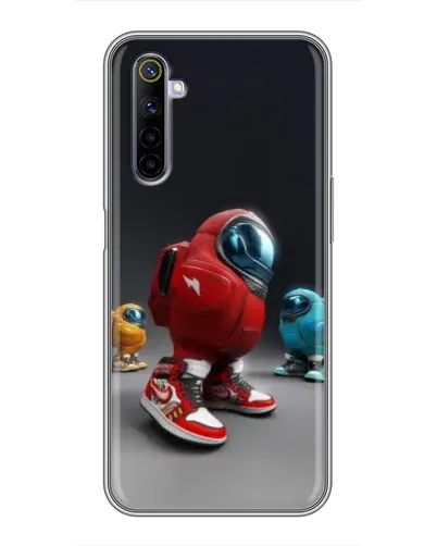 Чехол для Realme 6 с картинкой «Among Us — 3D стиль»
