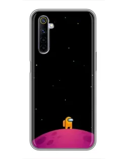 Чохол для Realme 6 з картинкою «Самотній герой на планеті»