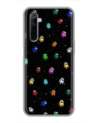 Чехол для Realme 6 с картинкой «Экипаж Among Us»