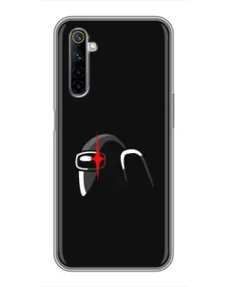 Чохол для Realme 6 з картинкою «Among Us шолом»