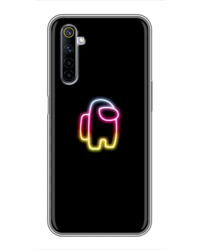 Чехол для Realme 6 с картинкой «Among Us градиент»
