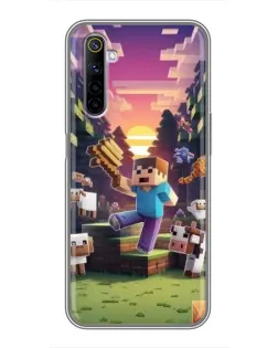 Чохол для Realme 6 з картинкою «Стів на фермі»
