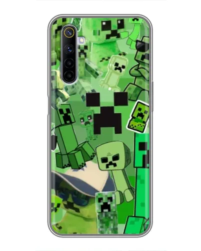 Чохол для Realme 6 з картинкою «Кріпери Minecraft» Чохол для Realme 6 з картинкою «Кріпери Minecraft»