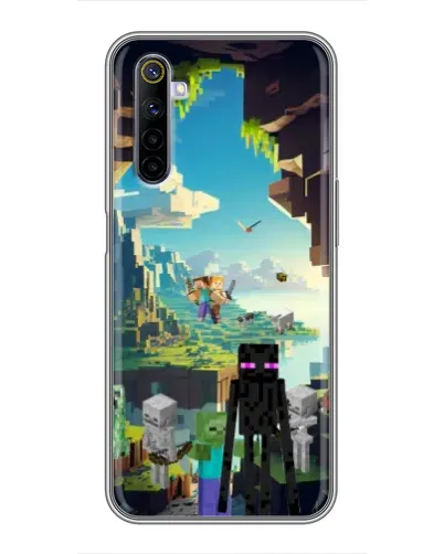 Чохол для Realme 6 з картинкою «Ендермен у лісі» Чохол для Realme 6 з картинкою «Ендермен у лісі»