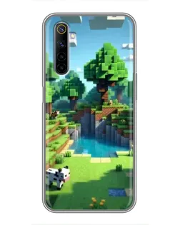 Чохол для Realme 6 з картинкою «Minecraft літній день»