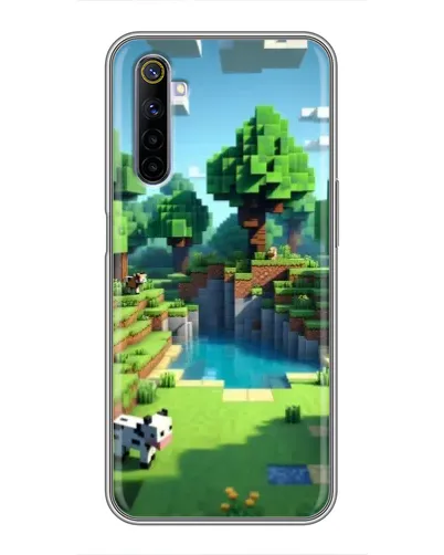 Чохол для Realme 6 з картинкою «Minecraft літній день» Чохол для Realme 6 з картинкою «Minecraft літній день»