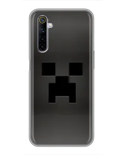 Чохол для Realme 6 з картинкою «Чорний кріпер градієнт»