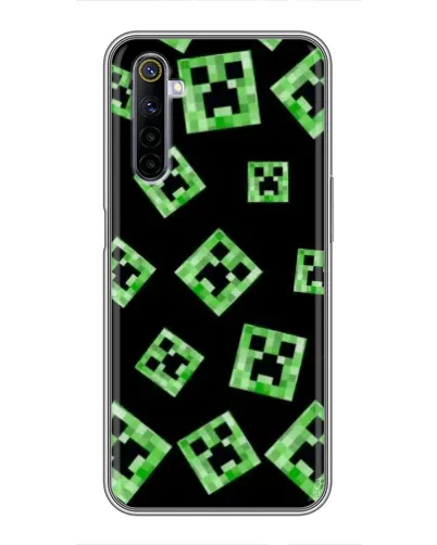 Чохол для Realme 6 з картинкою «Паттерн з кріперами» Чохол для Realme 6 з картинкою «Паттерн з кріперами»