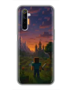 Чохол для Realme 6 з картинкою «Стів біля вежі»
